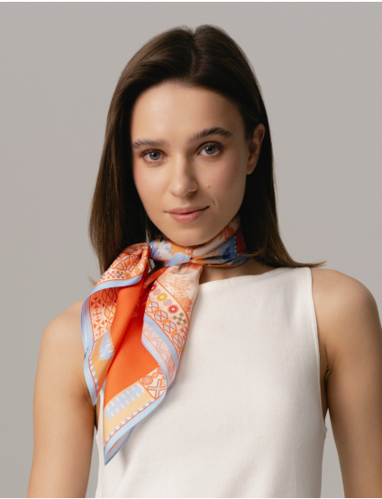 Картинка Шовкова хустина «Garden Orange»